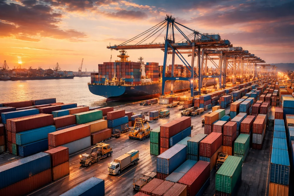 Envío internacional de contenedores puerta a puerta